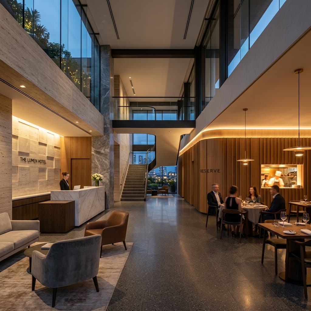 FlowGrid luxury boutique hotel and restaurant