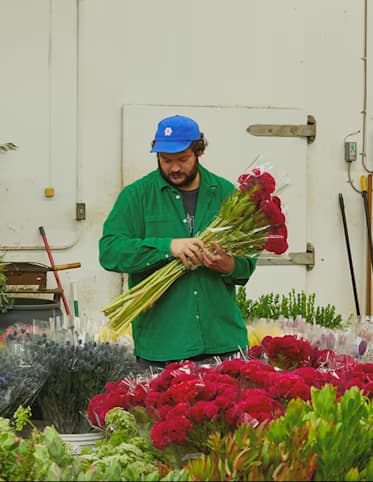 Operator reviewing business performance